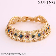 72025 Xuping Vente Chaude 18K Plaqué Bijoux USA Bracelets D&#39;oeil élégant